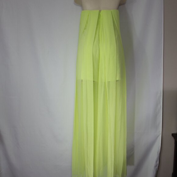 Marciano Guess Lined Color Neon Green Formal open Jumpsuit size Medium - Picture 4 of 9